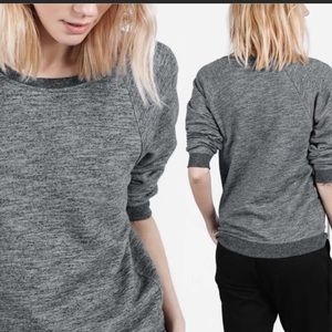 Everlane sweatshirt in marled light gray